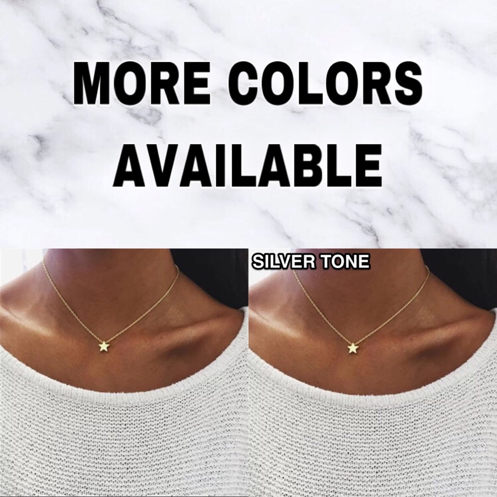 ⚜️[𝟯/$𝟭𝟴]⚜️Silver Star Delicate Choker NEW - Picture 6 of 7